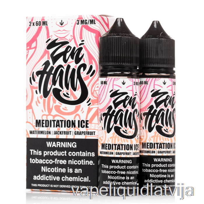 Meditācijas Ledus - Zen Haus - 120ml 0mg Vape šķidrums